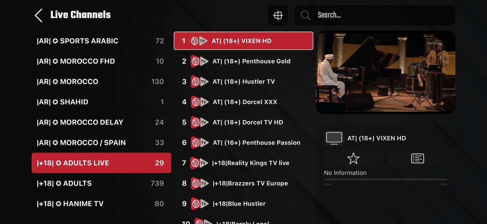 IPTV chaîne adulte de 1 mois